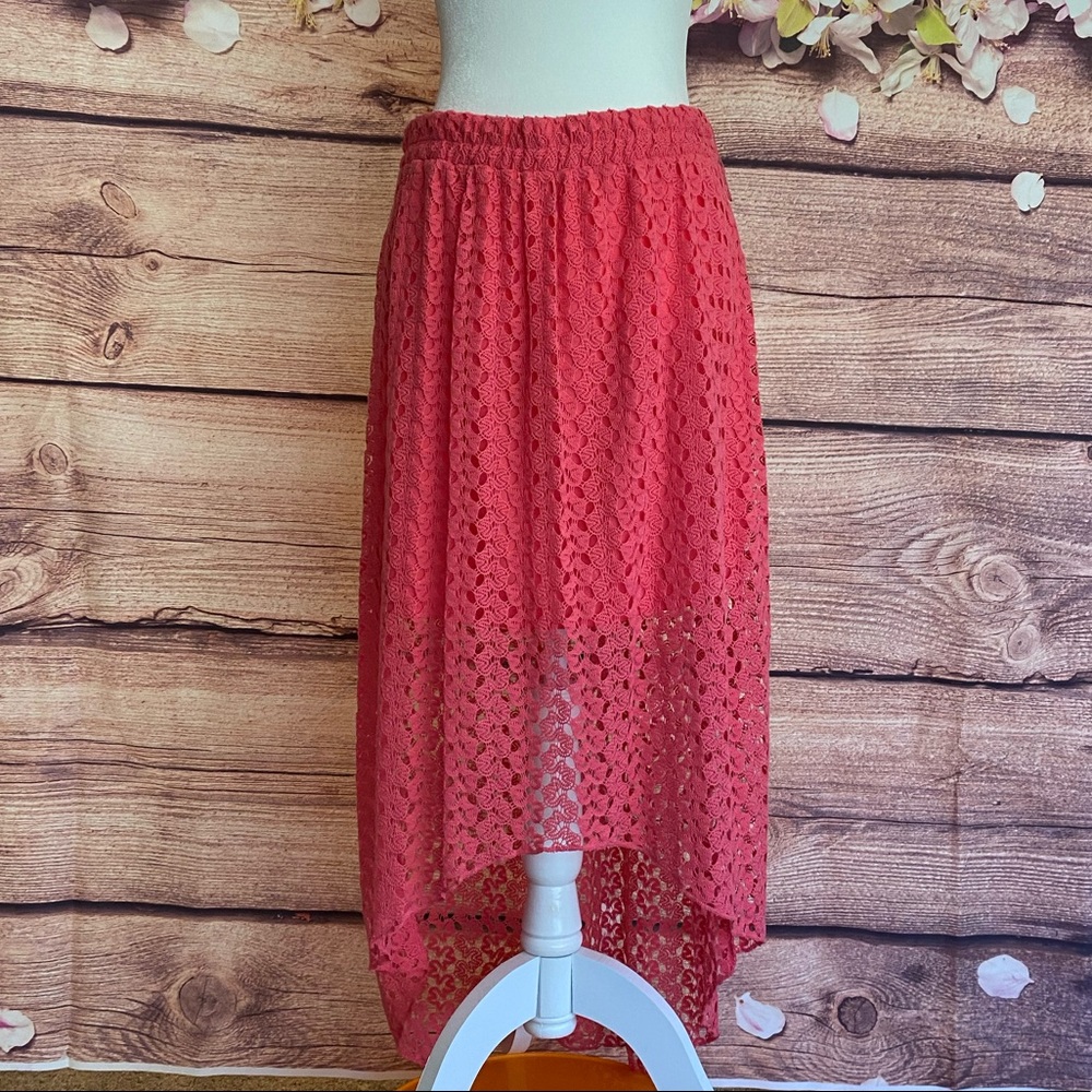 No Boundaries Juniors XL Salmon Skirt